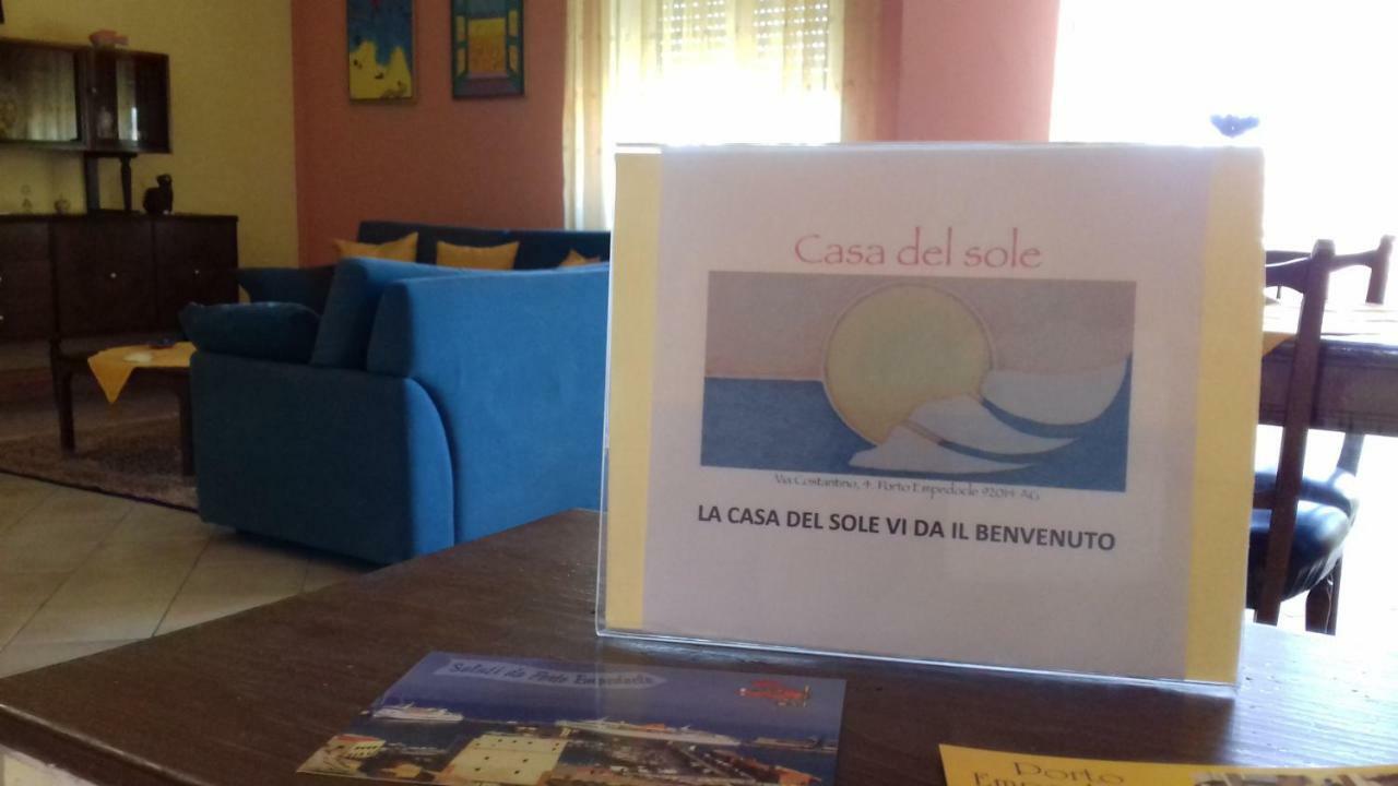 Ferienwohnung La Casa Del Sole Porto Empedocle Exterior foto